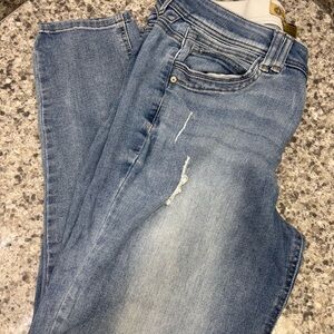 Stylish Light Blue Distressed skinny Jeans